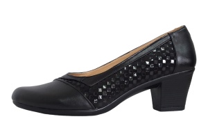 Pantofi dama comozi si eleganti din piele naturala Negru - MVSP26AN - Img 2