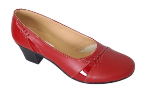 Pantofi dama comozi si eleganti din piele naturala Rosu - MVS72R