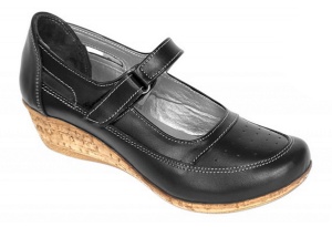 Pantofi dama decupati din piele naturala, foarte comozi - Model Mara Negru Box - Img 2