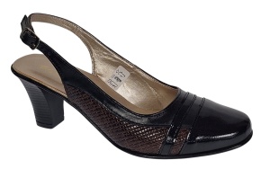 Pantofi dama decupati din piele naturala - Model cu toc 7cm - S301MN - Img 7