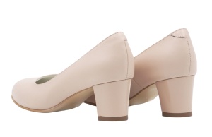 Pantofi dama din piele naturala, Nud toc 7cm Hellen - NAA32NUD - Img 4