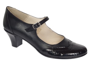 Pantofi dama eleganti din piele naturala cu toc 5cm sau 7cm - P104NLCRT5 - Img 7