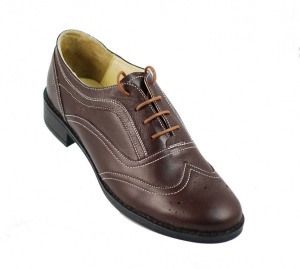 Pantofi dama maro casual din piele naturala Cod P29M - Img 2