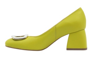 Pantofi dama office din piele naturala Angely Verde fistic B15VFO - Img 3