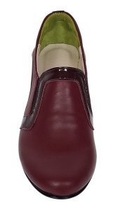 Pantofi de dama eleganti din piele naturala grena cu toc de 5 cm P72VIS - Img 4