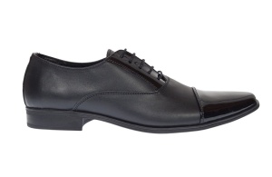 Pantofi eleganti barbati din piele naturala - Model cu varf lacuit Nicholas - Img 4
