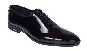 Pantofi eleganti barbati pentru evenimente, piele naturala negru lac – GKR Top