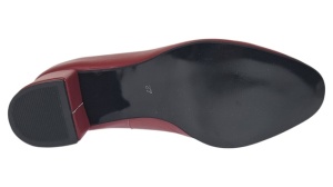 Pantofi eleganti dama din piele naturala box, toc 5 cm - NA73GRENA - Img 4