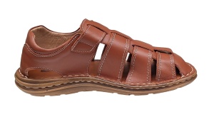 Sandale barbati casual din piele naturala Maro GKR73M - Img 4
