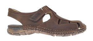 Sandale barbati din piele naturala Ultra Confort Marimea 43 Maro BRD334M - Img 3