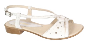 Sandale dama albe, din piele naturala, ROVI Design - S36A