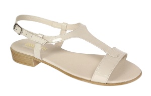 Sandale dama casual din piele naturala Bej Lac LS16LB1 Marimea 39