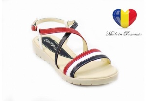 Sandale dama din piele naturala cu platforma joasa - cod ROV24S - Img 5