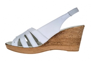 Sandale dama din piele naturala cu platforma - S89ALB - Img 6
