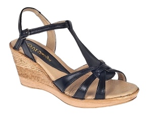 Sandale dama din piele naturala cu platforme negru - S51NBOX - Img 2