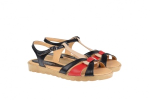 Sandale dama din piele naturala cu platforme - S51NBR - Img 3
