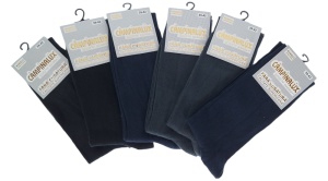 Sosete barbati inalte pentru bocanci set 6 perechi din bumbac batut fara cusatura Campina LUX