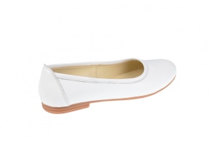 Balerini dama ,casual, din piele naturala alba - FLO3ALB - Img 2