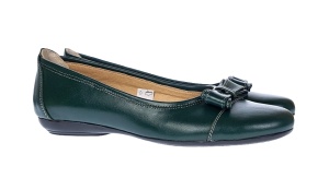 Balerini dama casual din piele naturala, Verde - ELSA - Img 2