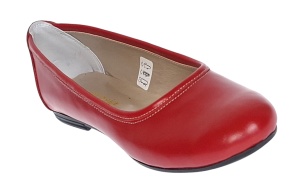 Balerini dama rosii casual din piele naturala - Eva - Img 12