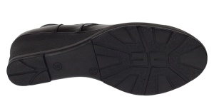 Botine dama din piele naturala cu fermoar culoare neagra Orto MV5NORT - Img 3