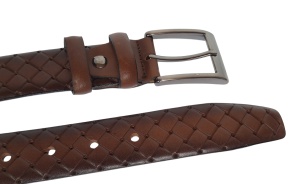 Curea barbati din piele naturala maro inchis 3.5cm Ciucaleti CLK 236MP - Img 2