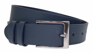 Curea barbati eleganta din piele naturala bleumarin CK238BLUE - Img 3