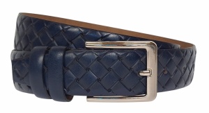 Curea barbati eleganta din piele naturala bleumarin inchis CLK236BL