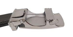 Curea barbati eleganta din piele naturala de culoare neagra pentru costum TK14N - Img 2