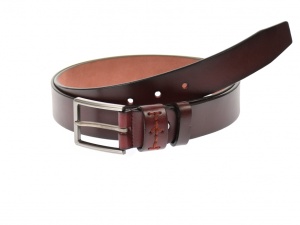 Curea barbati eleganta, din piele naturala, maro 3.5 cm - DR1215M