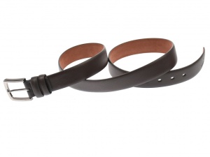 Curea barbati eleganta, din piele naturala ,maro 3.5 cm - DR1320M - Img 2