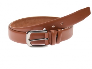Curea barbati eleganta, din piele naturala, maro deschis 3.5 cm - DR1170MD