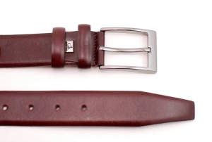 Curea barbati eleganta din piele naturala visnie DR136VIS - Img 2
