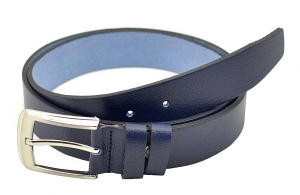 Curea barbati office eleganta din piele naturala bleumarin DR237BL - Img 2