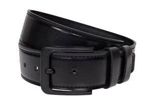 Curea casual barbati pentru jeans, catarama metalica, latime 4.5 cm, negru, piele naturala - CK217N - Img 3