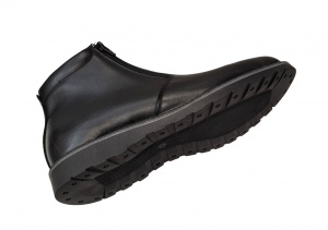 Ghete barbati casual din piele naturala cu fermoar imblanite - 247N - Img 7