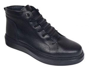Ghete barbati casual din piele naturala, imblanite, GKR350N