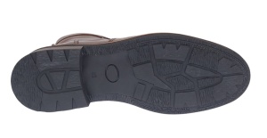 Ghete barbati din piele naturala cu fermoar imblanite Maro GKR714M - Img 4