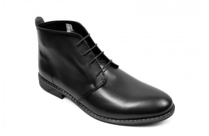 Ghete barbati office negre din piele naturala GB43NEGRU - Img 7