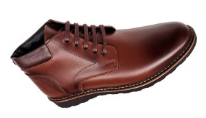 Ghete casual barbati model iarna din piele naturala (imblanite) GB102M - Img 2