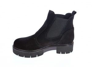 Ghete dama casual din piele naturala intoarsa culoare neagra Katy - Img 9