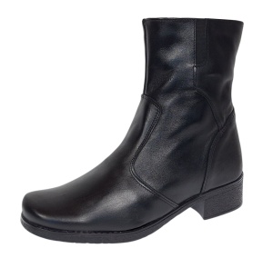 Ghete dama casual imblanite din piele naturala cu fermoar Mona GKR6N
