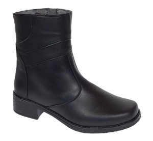 Ghete dama casual imblanite din piele naturala cu fermoar MVS707N - Img 3