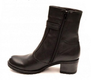 Ghete dama casual negre din piele naturala box GD204N - Img 3