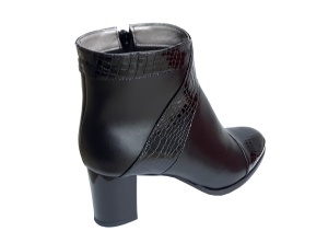 Ghete dama elegante negre din piele naturala croco si box - NAA68CRNP - Img 5