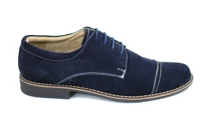 Marimea 39, Pantofi barbati eleganti din piele naturala bleumarin - LP34BL - Img 3