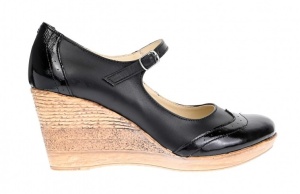 Oferta 36, 37 Pantofi dama casual din piele naturala neagra -LP104B - Img 3