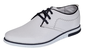 Oferta 44 Pantofi barbati sport din piele naturala Alb Yanis Confort - Img 9