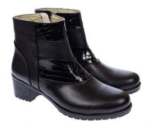 Oferta marimea 37 Ghete dama din piele naturala cu fermoar LMVS20N