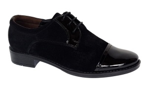 Oferta marimea 38, 39,40 - Pantofi dama casual din piele naturala intoarsa si lacuita - LP10NNLACVEL - Img 6